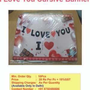 I Love You Banner