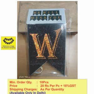 We will Miss You Banner