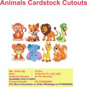 Animal Cardstock Cutouts