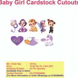 Baby Girl Cardstock Cutouts