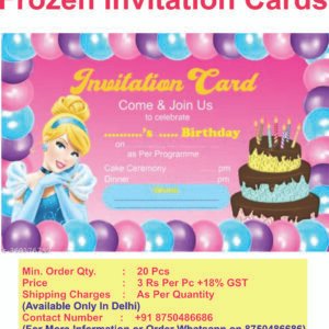 Frozen Invitation Card
