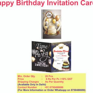 Happy Birthday Invitation Card