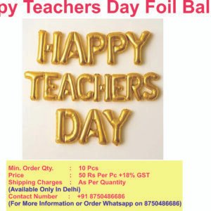 Happy Teachers Day Foil Letter Balloon