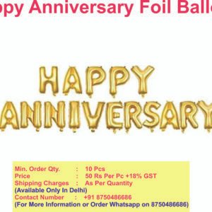 Happy Anniversary Foil Letter Balloon