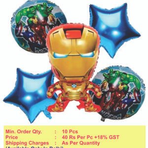 Iron Man Theme 5pc foil