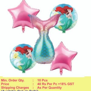 Mermaid Theme 5pc foil