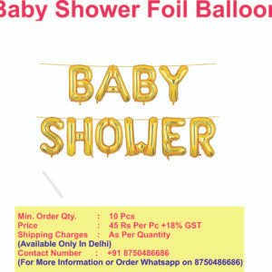 Baby Shower Foil Letter Balloon